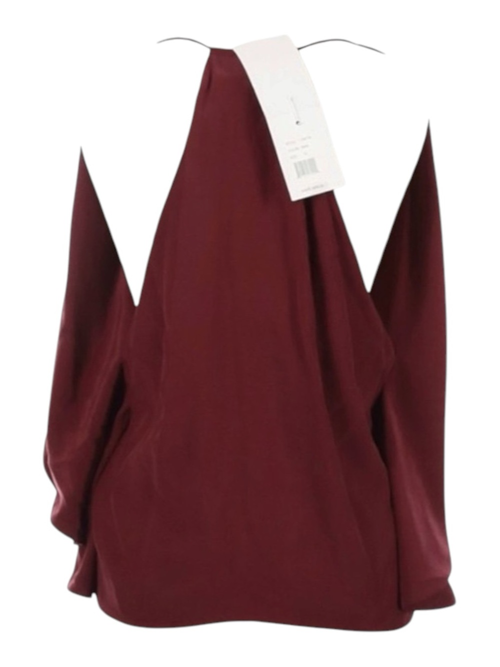 new Robert Rodriguez ★ Draped Overlay Strappy Silk Cami Cocktail Top ★ Wine 12 ★ - Picture 6 of 16